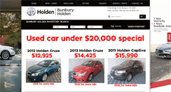Desktop Screenshot of bunburyholden.com.au
